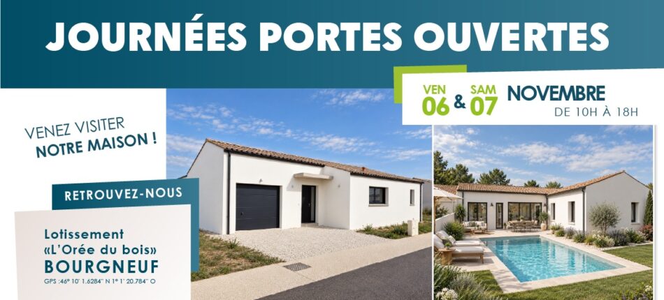 Journées Portes Ouvertes à Bourgneuf – Les 06 & 07 novembre