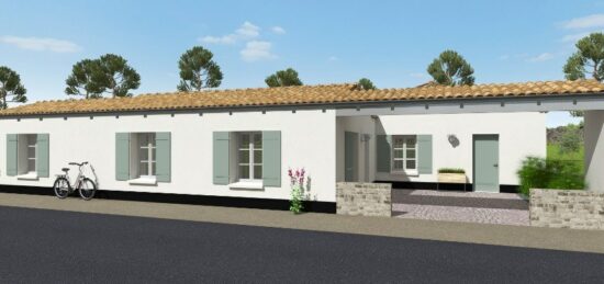 Plan de maison Surface terrain 141 m2 - 6 pièces - 5  chambres -  avec garage 