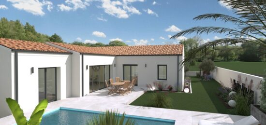 Maison neuve à Ferrières, Nouvelle-Aquitaine
