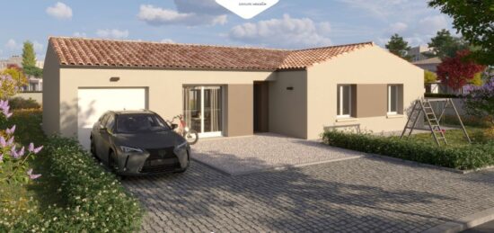 Plan de maison Surface terrain 109 m2 - 5 pièces - 4  chambres -  avec garage 