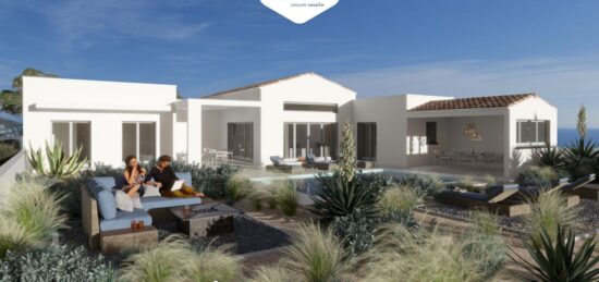 Plan de maison Surface terrain 132 m2 - 5 pièces - 4  chambres -  avec garage 