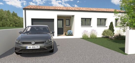 Maison neuve à Saint-Rogatien, Nouvelle-Aquitaine