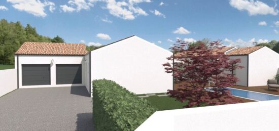 Maison neuve à Croix-Chapeau, Nouvelle-Aquitaine